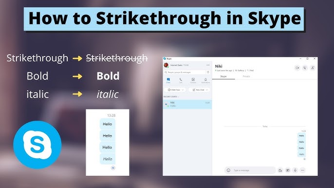 How To Strikethrough In Skype Strikethrough, How To Strikethrough In Skype