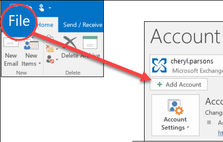 Add a gmail account to outlook