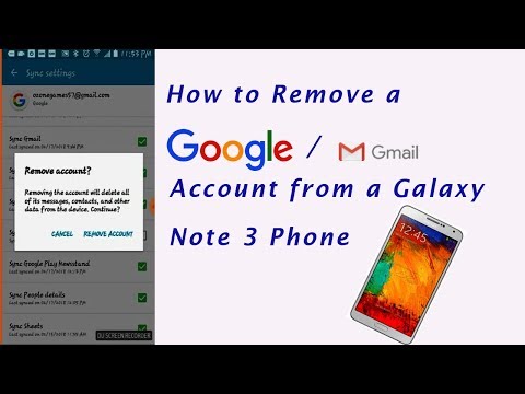 note 3 gmail account