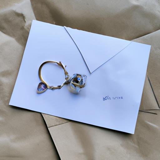 A damaged ring that was mailed in an envelope and arrived broken.