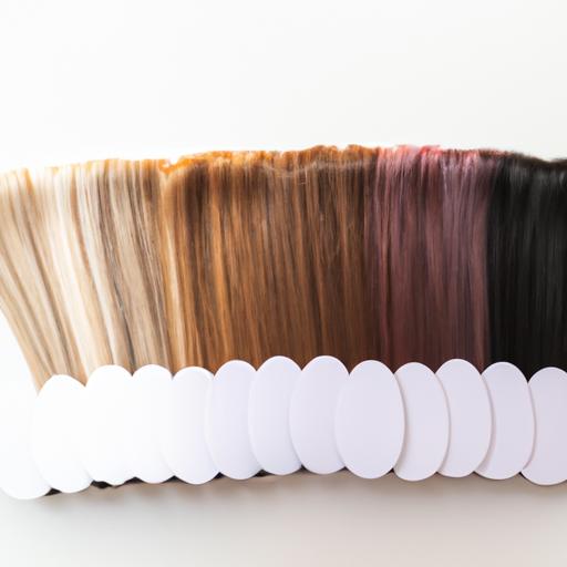 A variety of free hair dye samples to choose from.