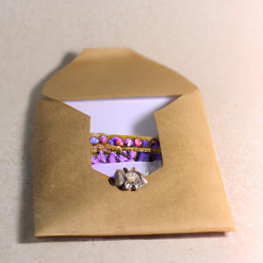 Create a personalized envelope and fill it with a small charm or trinket
