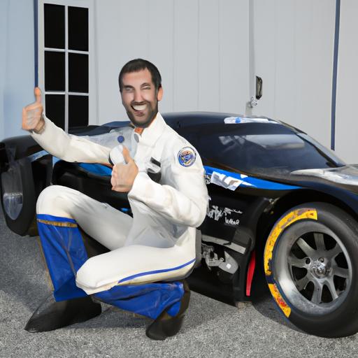 Phlash Phelps showing off his love for racing and cars