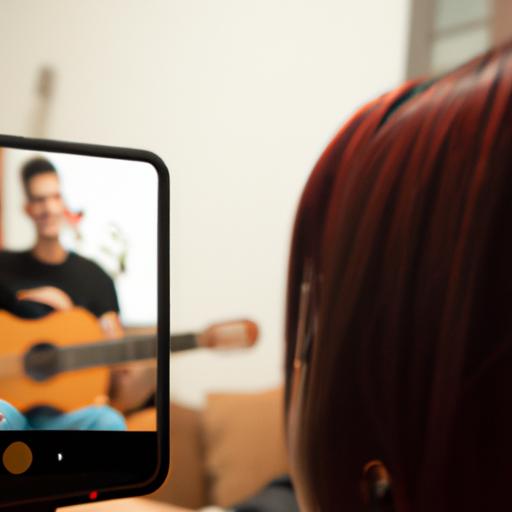 Playing live music during a video chat can make it more enjoyable