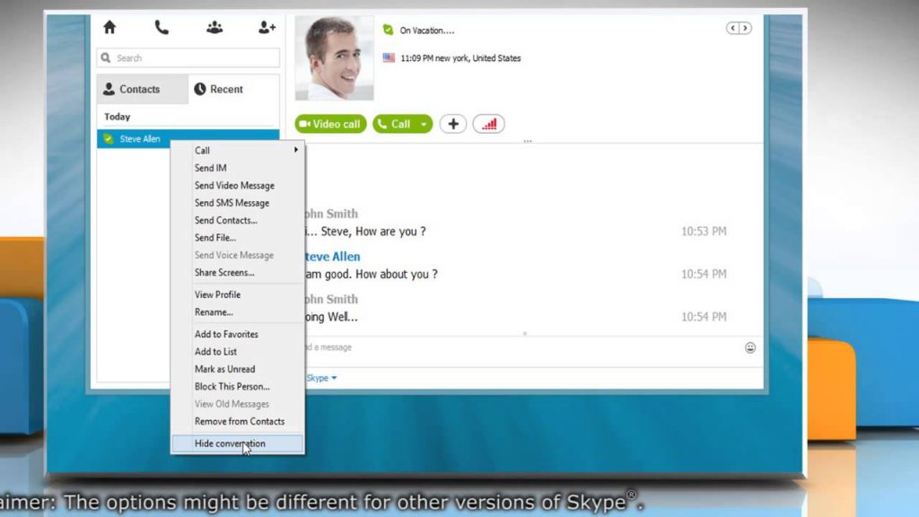How Do I Hide A Chat In Skype? How To Unhide A Conversation In Skype