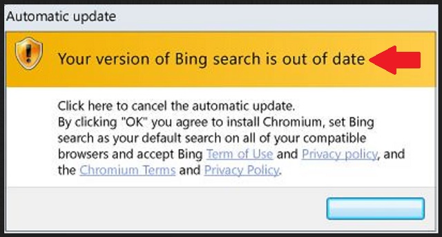 your version of bing search is out of date