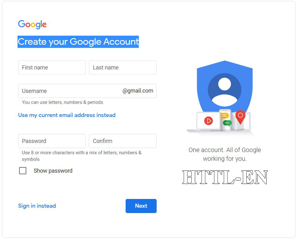 Gmail create account a Create a