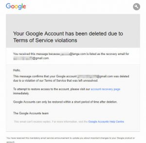 How to Check the Deletion Status of a Gmail Account
