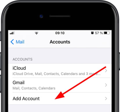 iphone 8 gmail account