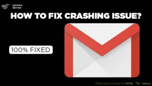 How to fix gmail that keeps crashing on samsung galaxy s8