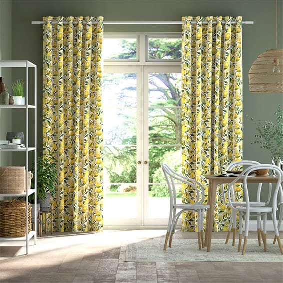 Yellow curtains