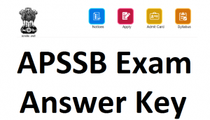 APSSB CHSL Answer key 2021 Paper Solution PDF download