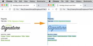 How to change or add a new html signature in gmail