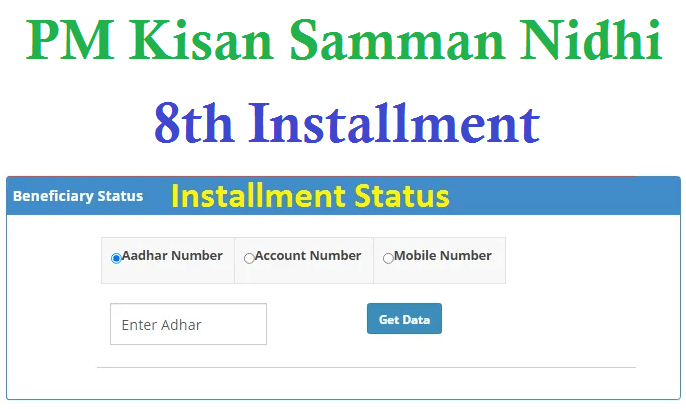PM Kisan 8th Installment