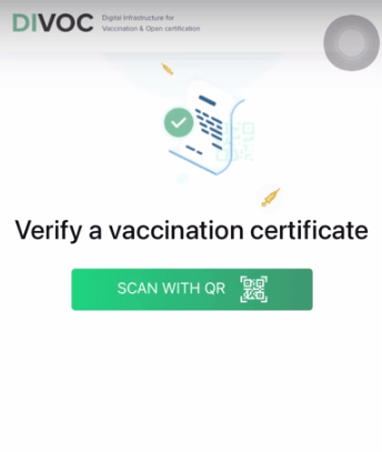 Vaccine Certificate verificate scan code