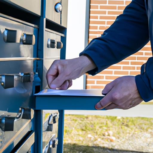 Using a locking mailbox can add an extra layer of security when mailing important documents.