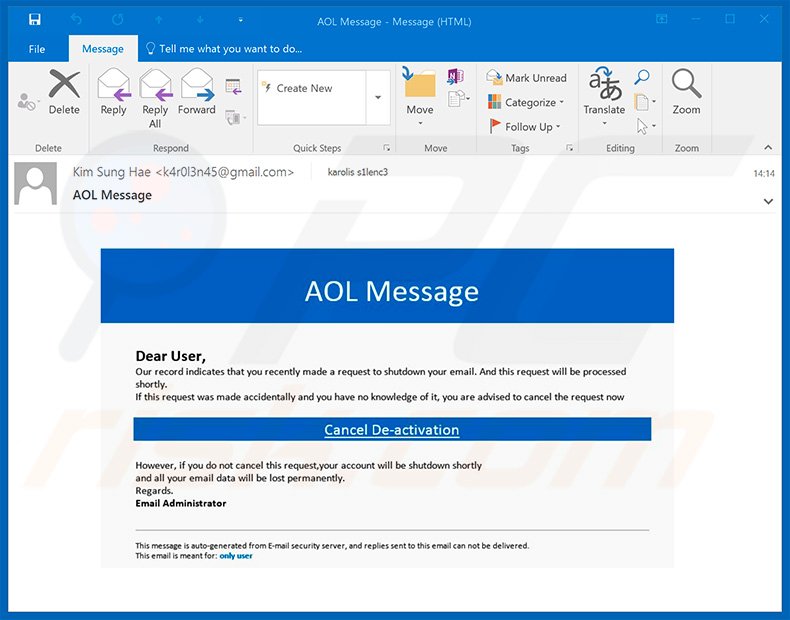 AOL Email Scam – Removal and recovery steps (updated)