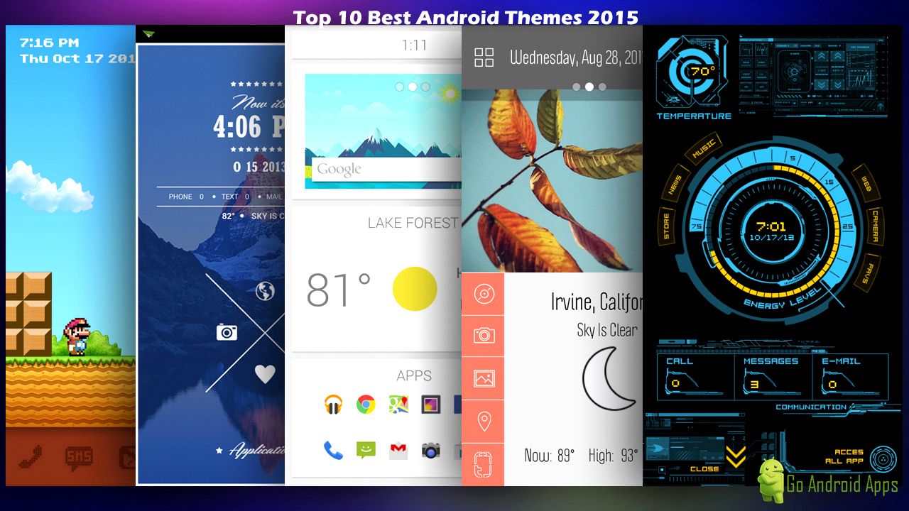 Top 10 Best Android Themes 2015