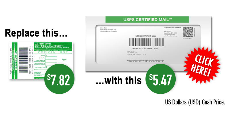 USPS Certified Mail Rates 2022 Certified Mail Labels Costs | Certified Mail Labels