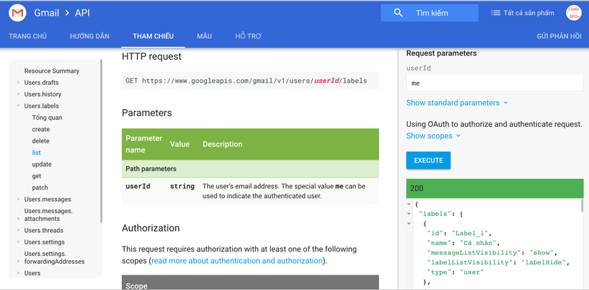 Lập trình Android sử dụng Gmail API