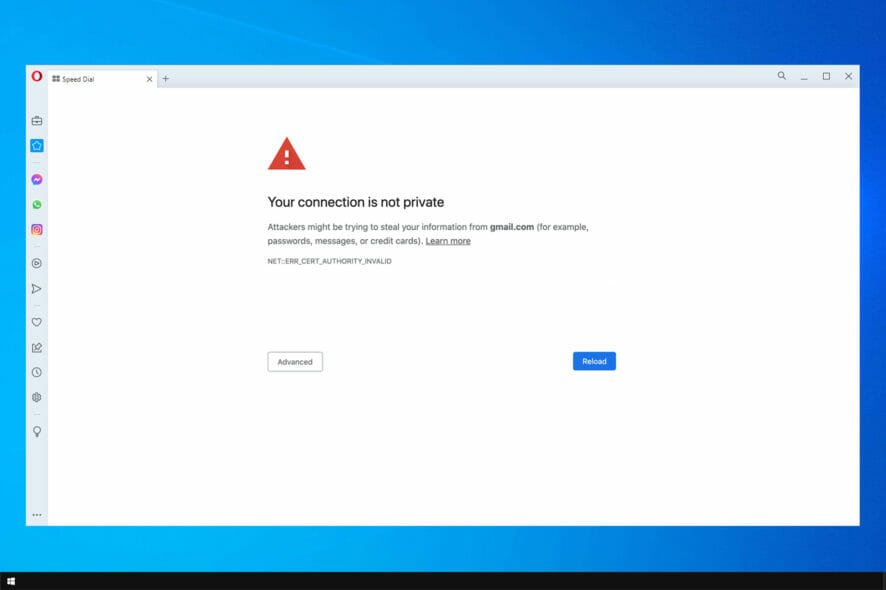 5 Ways to Fix Gmails Privacy Error on Opera & Opera GX