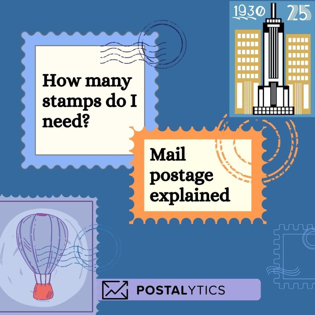 How Many Stamps Do I Need The US Mail Postage Explained Postalytics