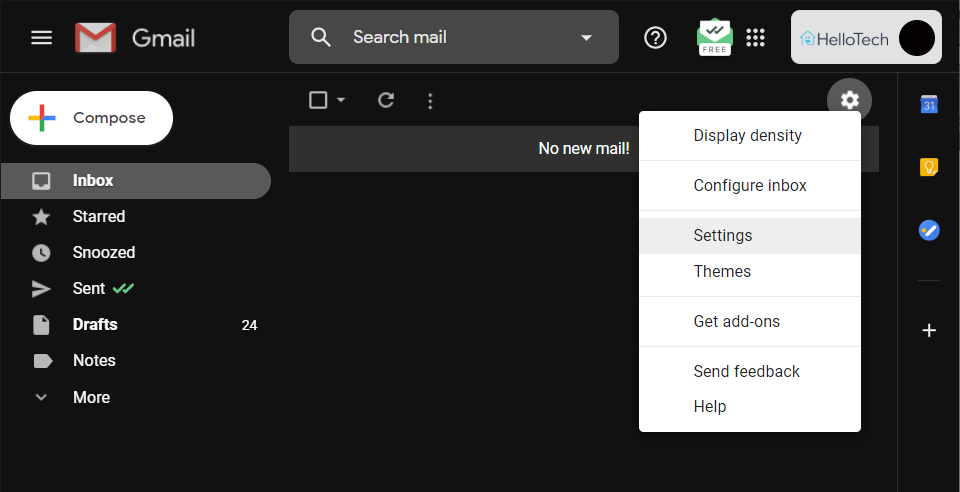 How to add signature in gmail app with logo