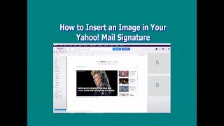 How to add signature in yahoo mail with picture 2018