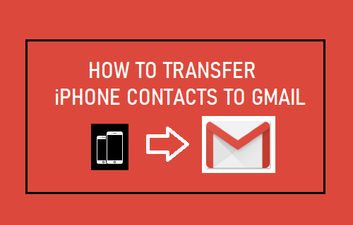 How to Transfer iPhone Contacts to Gmail