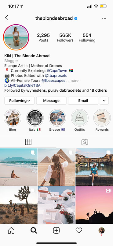 How to create a personal blog account on instagram