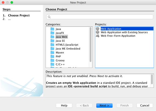 How to Create Java Web Application using Netbeans 8.2