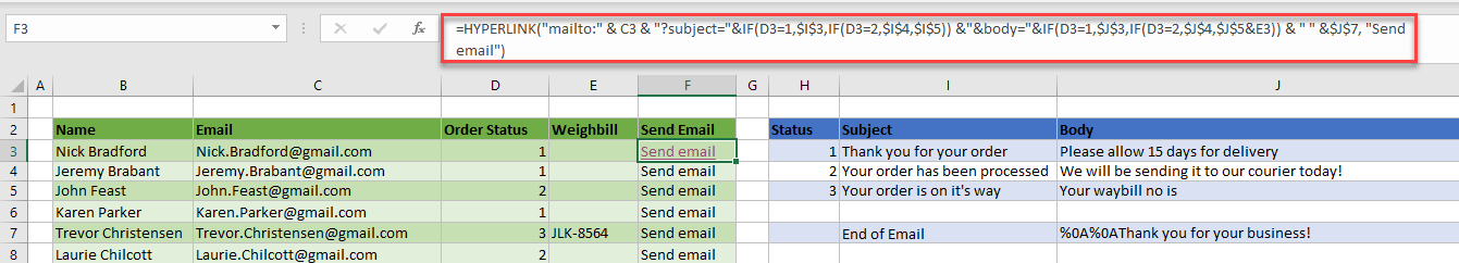 Send Email From Excel With Formula (No Macros!)