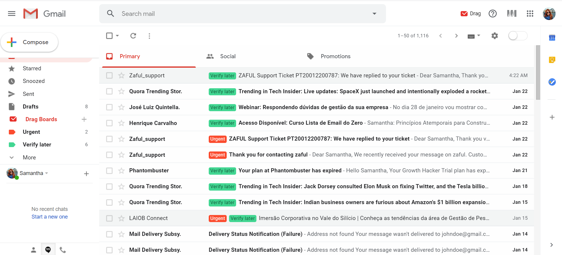 How to Organize Gmail like a boss | DragApp.com