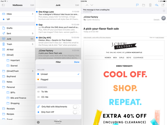 Mail in iOS 10: Under-the-radar changes make your inbox easier to manage | Macworld