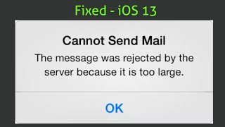 Iphone cannot send mail the message was rejected by the server