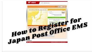 Registered Mail – Japan Post