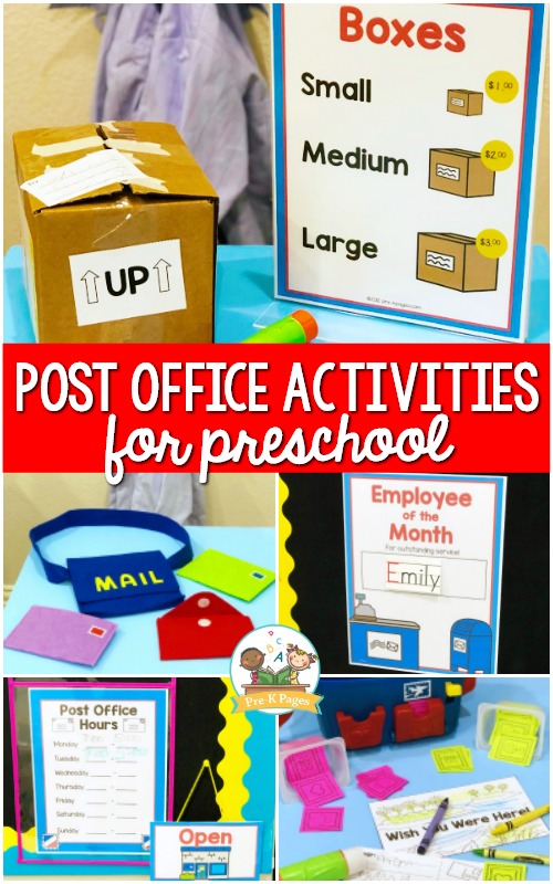 Post Office and Mailing Activities for Preschool – Pre-K Pages