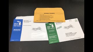 Absentee voting allows you to vote by mail