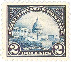 1962 8c Plane & Capitol,carmine for sale at Mystic Stamp Company