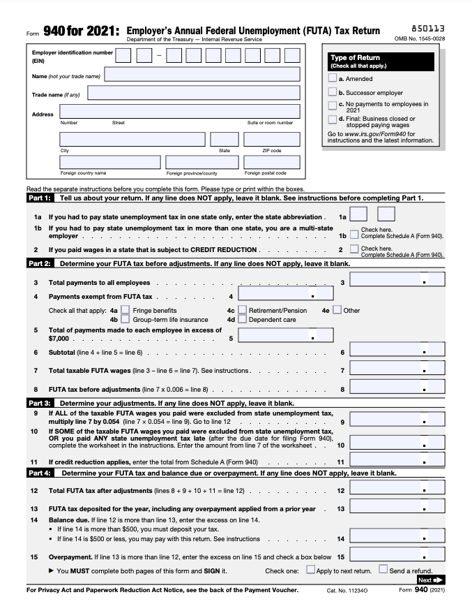 Form 940: When and How to File Your FUTA Tax Return | Bench Accounting