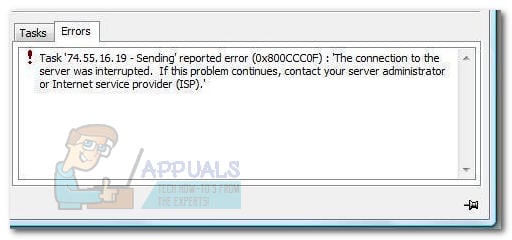 Fix: Windows Live Mail Error ID 0x800ccc0f – Appuals.com