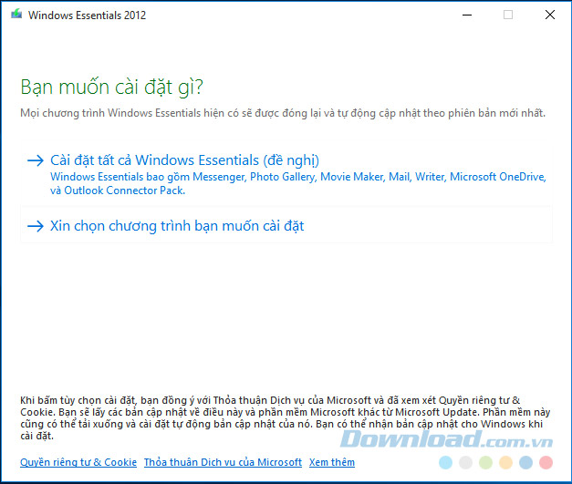 Windows Essentials 16.4.3503.0728 – Bộ ứng dụng Windows Live Essentials