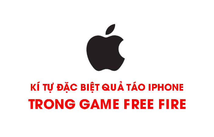 Kí tự trái táo iPhone trong game Free Fire