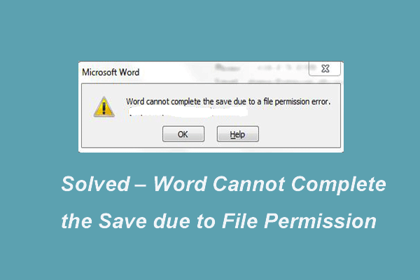 file permission error microsoft word