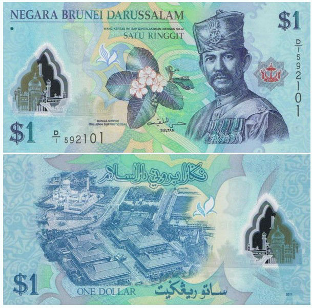 Tờ tiền hiện tại của brunei in hình của ai